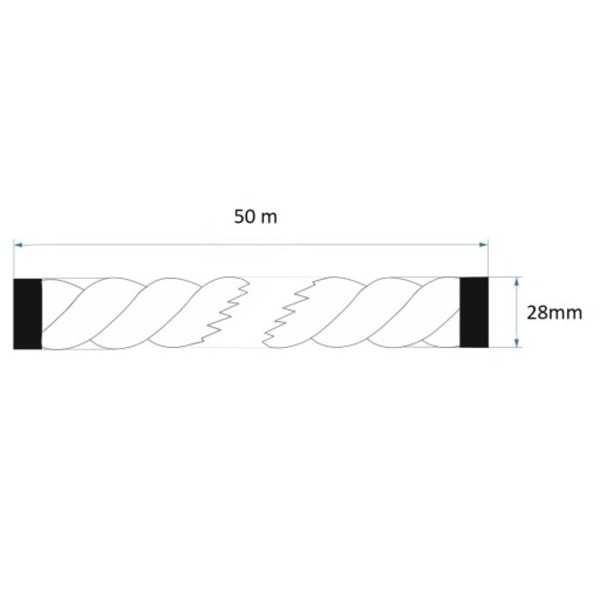 Jute reb 28mm 50 meter 28 mm