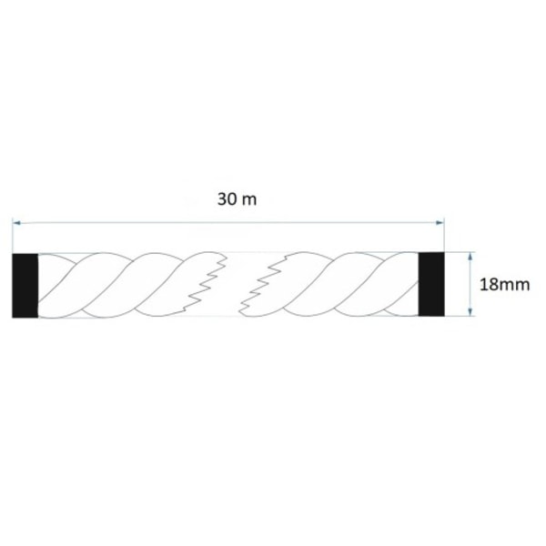 Jute rep 18mm 30 meter 18 mm