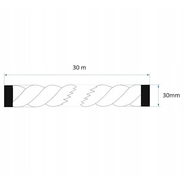 Jute reb 30mm 30 meter 30 mm