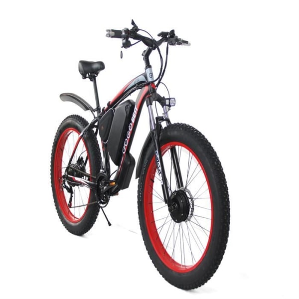 GOGOBEST Elcykel GF700 MTB Elcykel för vuxna, 26" elektrisk Fat Bike, Shimano 21 Speed