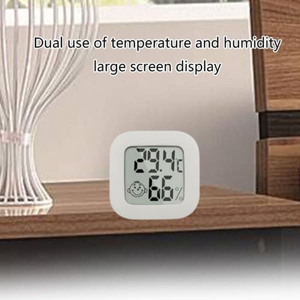 Mini Inomhustermometer, Fuktighetsmätare Digital Hygrometer Rumstermometer, Hög Noggrann Temperatursensor för Hemmet, Termometer (4 st) Fahrenheit