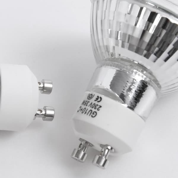 8 st GU10 35W halogenreflektorlampor, dimbar spotlight, varmvit 2700K