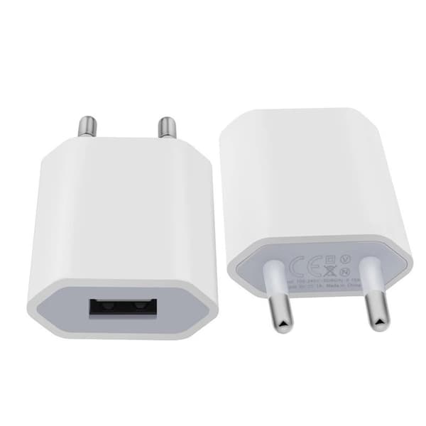 10-pak 5V 1A EU AC Hjem Rejse USB Vægoplader Til iPhone 6 7 8 plus x xr 11 12 13 14