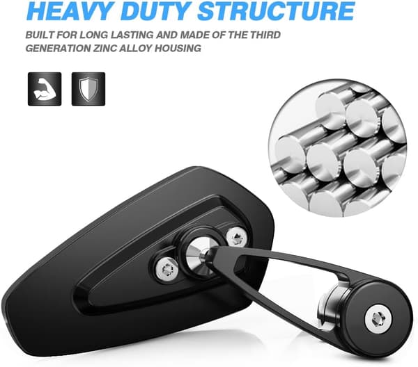 Motorcykelspeglar - 7/8\" (22mm) Styrändsbackspeglar Kompatibla med de flesta