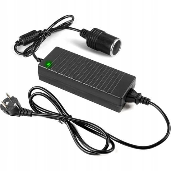Strømforsyningskonverter - Spændingskonverter - 240V til 12V DC - 180W 15A Strøm - 6x Beskyttelse - Til Køleboks og Luftkompressor - Campingvogn & Hjem