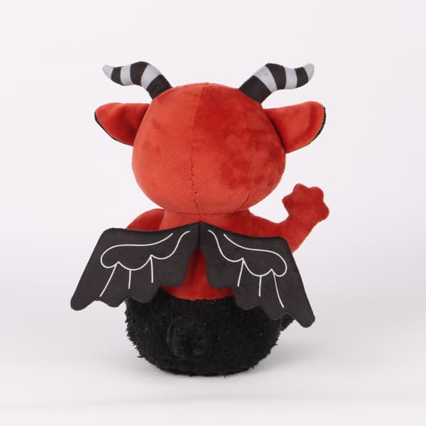 Baphomet Plushie - Demon Gosedjur för Gotisk Rumsinredning & Unik Barnpresent - Bedårande & Rolig Samlarleksak
