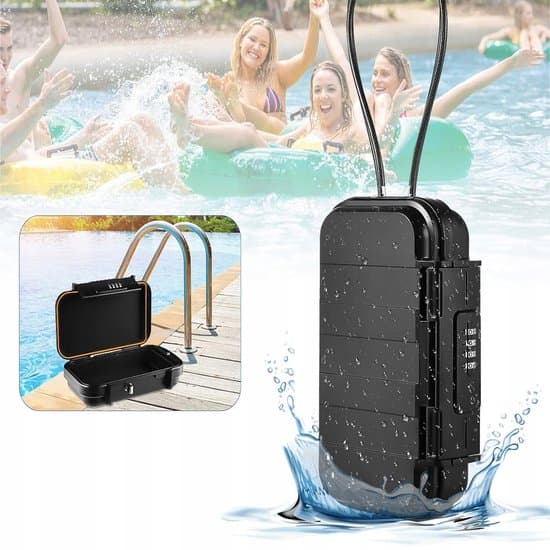 Bærbar Safe - Kombinasjonslås - Sikkerhet - Strand Safe - Vanntett - 6mm Kabel - For Verdisaker - Mini Sikkerhetskoffert - For Reise og Camping