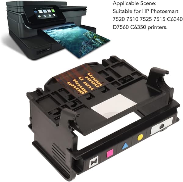ABS skrivehodeerstatning for HP Photosmart 7520, 7510, 7525, 7515, C6340, D7560, C6