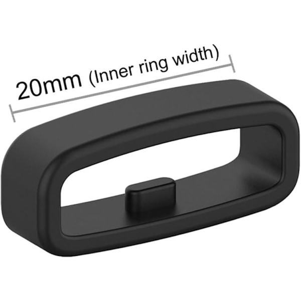 Loop för 20 mm breda klockarmband 10 st grå grå grå grey