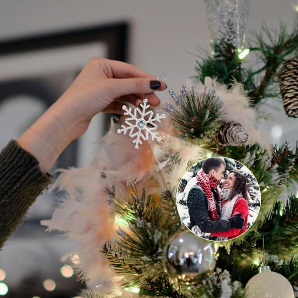 Julgransprydnader, present, snöflingehänge, för par/familjer