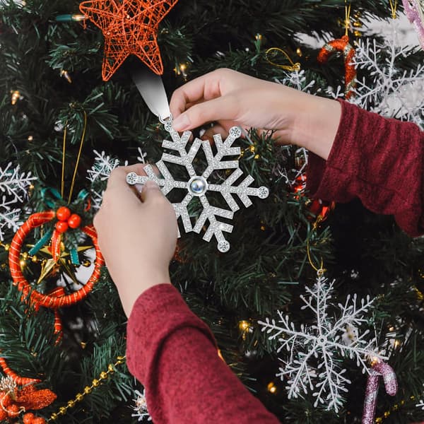 Julgransprydnader, present, snöflingehänge, för par/familjer