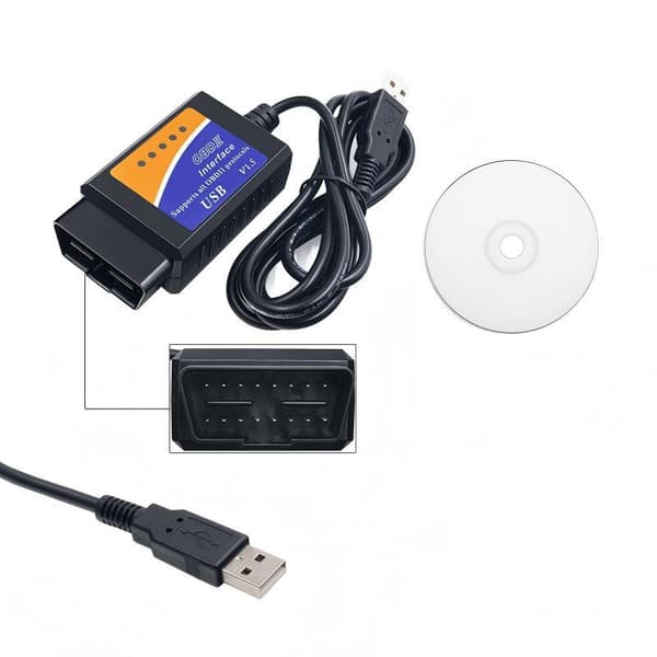 ELM327 USB V1.5 modificeret til Forscan ELMconfig CH340+25K80 chip one size