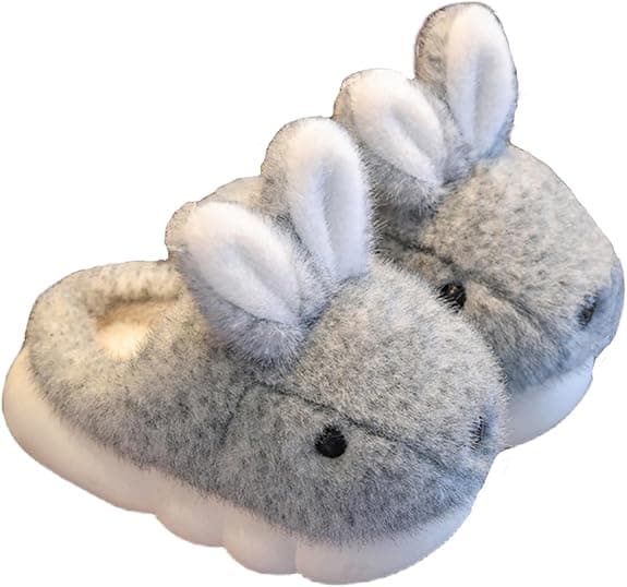 Søde kanin hjemmesko til kvinder, varme og bløde, tegneseriedesign, perfekte til vinter og indendørs/udendørs brug 39-40