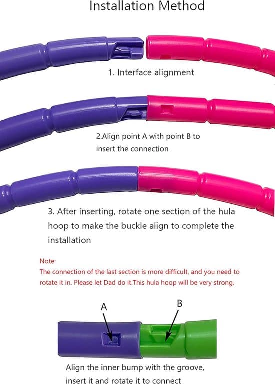 Barnehula – Avtakbar Hula Hoop – Perfekt for trening og lek – 60 cm diameter