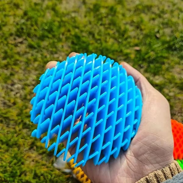 Farverigt ormefidgetlegetøj - Strækbart Pop Grid Klemme Sensorisk Legetøj til Stresslindring & ADHD (Pakke med 6) 10x24cm