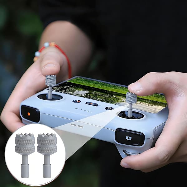2 st Mini 4 Pro/Mini 3 Pro Joysticks, Avtagbara Joysticks i Aluminiumlegering Kompatibla med DJI 3 Pro/4 Pro/Mini 4 Pro/Air 3 /Mavic