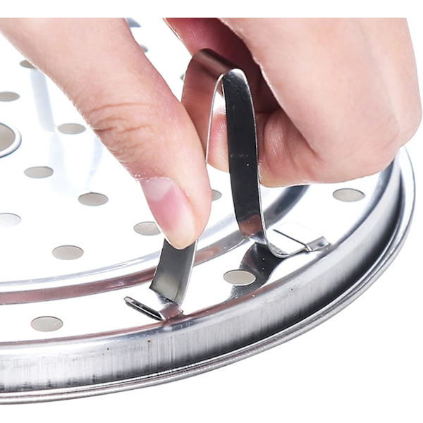 Dampstativ, 4-lags stativ i rustfritt stål, dampstativ for baking, matlaging, damping