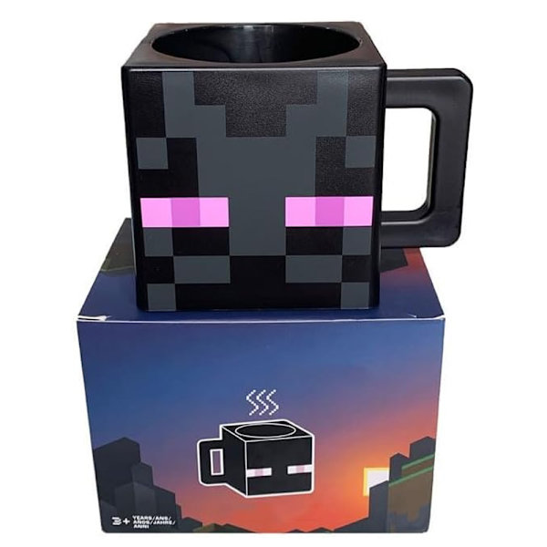 Camping Kaffemugg, Oförstörbar Vattenkopp, Mikrovågsugnssäker Temugg Enderman