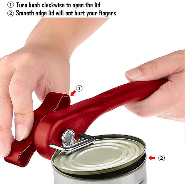 Manuel Sikkerhedsdåseåbner, Ergonomisk Skridsikkert Design