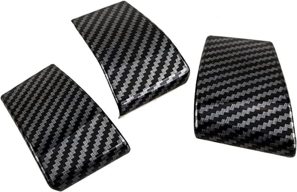 beler 1Set Kolfiberstil Dörrfönster Strömbrytarpanel Skydd Trim Passar Mazda 3 CX-30 LHD