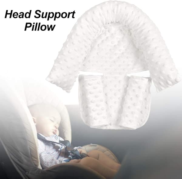 Supermjukt Bubble Fleece Baby Nackstöd Vit