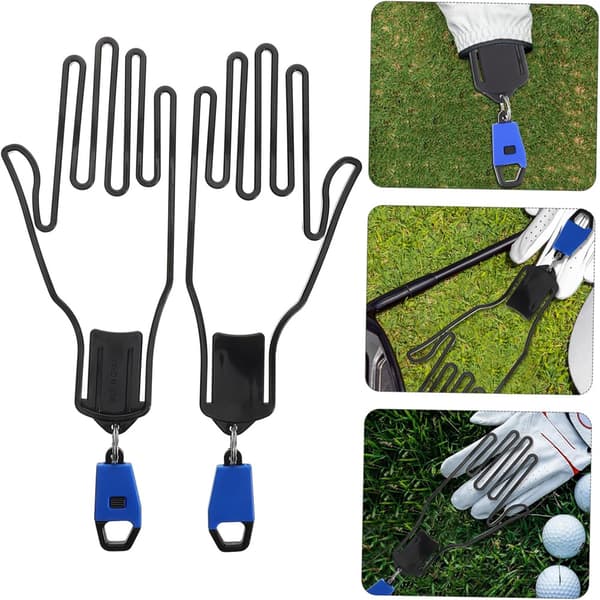 Golfhandskeholder med krog Holdbar plastikramme til formvedligeholdelse af sportshandsker Let og bærbart design
