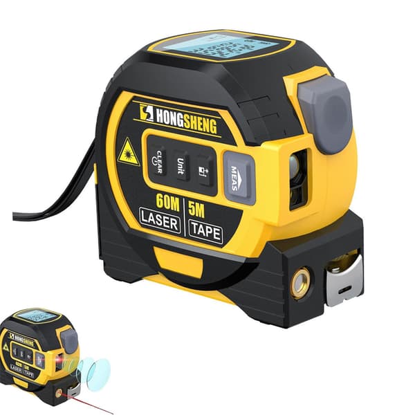 Almighty Ruler, 3-i-1 Måttband med LED-Display, Digitalt Måttband, Almighty Tools