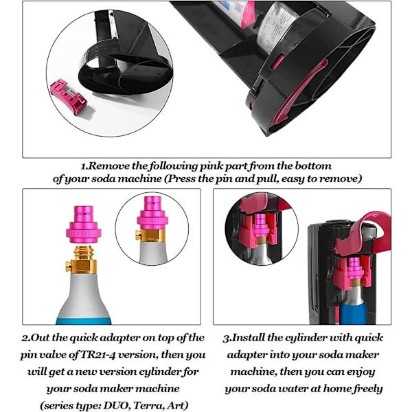 CO2 Quick Adapter til CO2-cylinder TR21-4 udvendigt gevind tilbehør