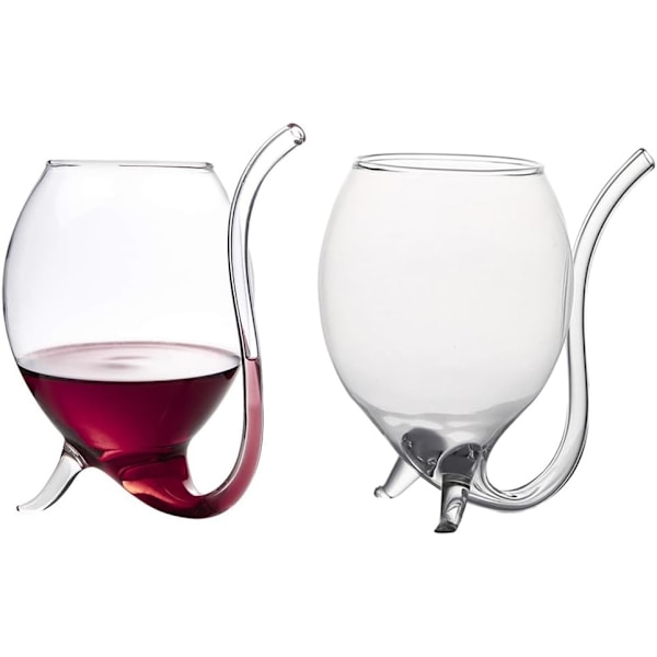 2-pack vampyrformade vinglas 10oz sugrör rödvinsglas 300ml