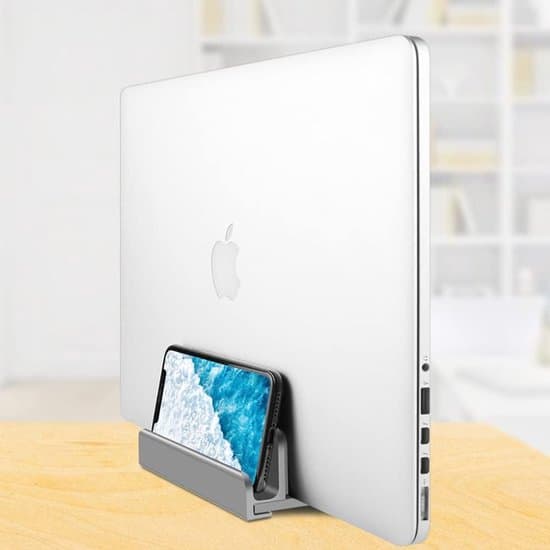 Solidchoice - Justerbar Laptop Stand - Dobbelt 3-slots holder til laptops op til 17,3 tommer