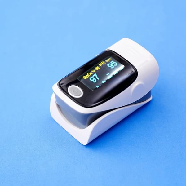 Fingertoppspulsoximeter, SpO2 Blodsyremättnadsmätare - Blå