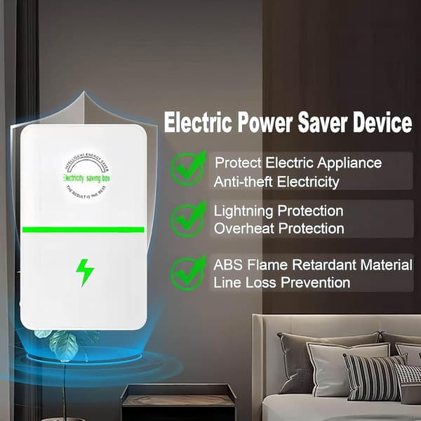 Plug-in Power Box Saver, Elsparbox, 2026 Energisparande enhet för hushåll/kontor (2)
