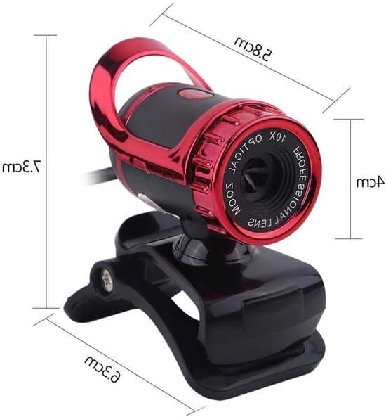 HD USB Clip-on Stand Computer Kamera Fleksibel 360° Roterende Webcam med Mikrofon Automatisk Farvekorrektion Plug and Play PC Webcam