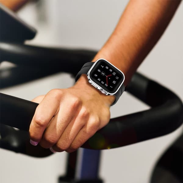 2 KPL Kotelo + Lasinen Vedenpitävä Näytönsuoja Lisävaruste Reunapuskuri Apple Watch 8 7 (45mm)