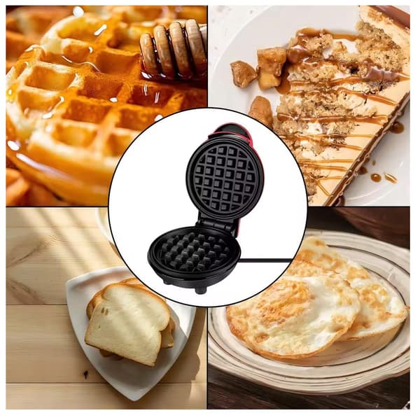Vaffeljern, mini vaffelbrett, kakeovn, egg, boblevaffel