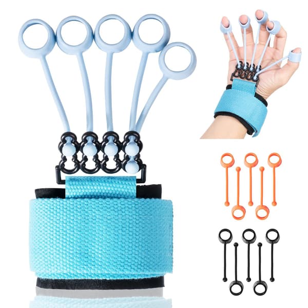 Fingerförlängare, 3 st elastiska fingerresistansband för handgreppsstärkning, handmuskelträning