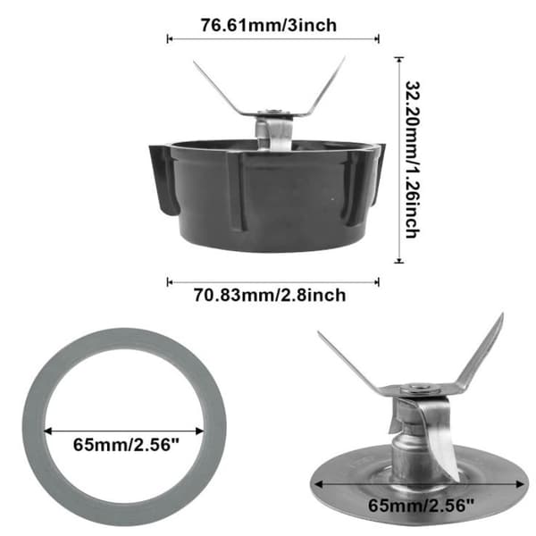 Reservdelar för Oster Osterizer Blender med 4902 Blender Jar Bottom & 6 Point Fusion B