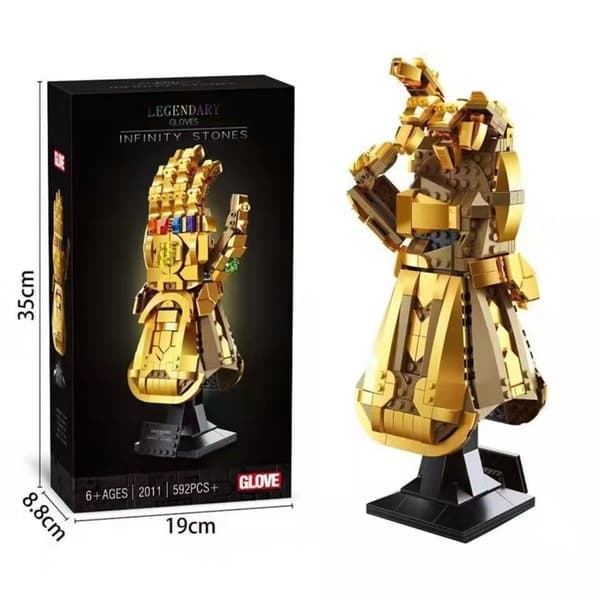Byggklossleksaker för barn Pojkar Flickor Kompatibla med Infinity Gauntlet