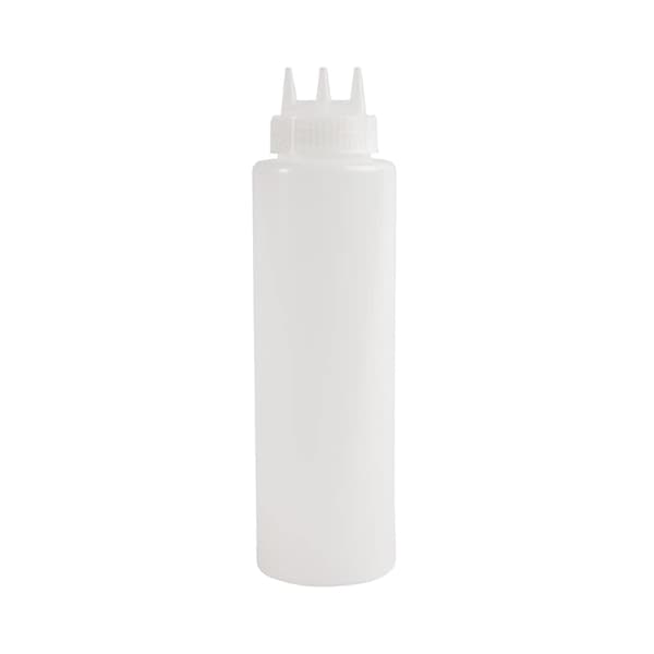 2-pack transparent 3-vägs klämflaska dispenser 1000 ML - Plastklämflaskor för ketchup BBQ-sås sirap kryddor senap majonnäs