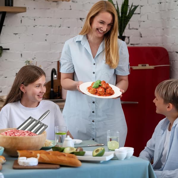 Köttbullsformare, 4-i-1 Köttbullsformare, Rostfritt Stål, Silver, 1 Set