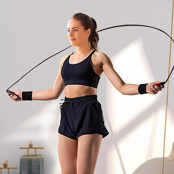Hopprep, justerbart hopprep, snabbt hopprep, träning och bantning, fitnessövning viktträning hopprep