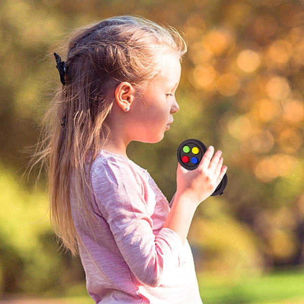 Mini Fidget Knap Controller Pad Legetøj til Børn Voksne med Angst og Autisme (Sort & Mix)