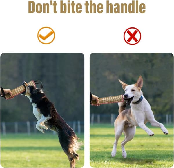 Hundleksak Dragkudde Hundträningsbitkudde Jute Bitkudde - Bäst för dragkamp, valpträning interaktiv lek - Interaktiva leksaker
