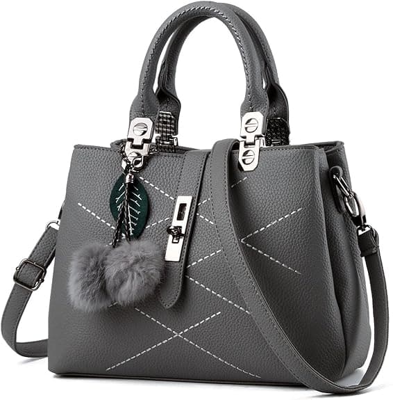 Damehåndtasker og multifunktionelle håndtasker med tophåndtag, håndtasker med tre rum, mellemstore crossbody-tasker til kvinder.