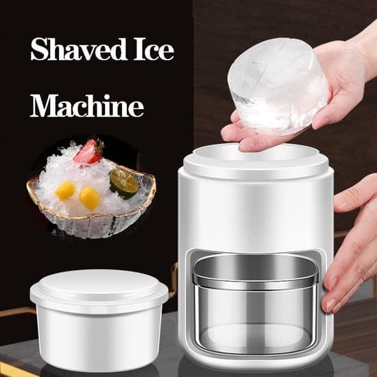 Slushy Maker – Isknuser – Isskraper – Isknuser – Shaved Ice Maker – Manuell – Hvit
