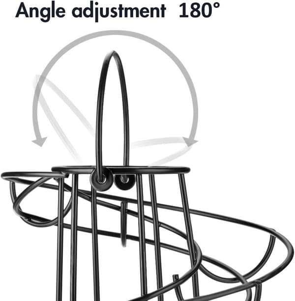 Spiralformet metall eggoppbevaring, spiral eggstativ