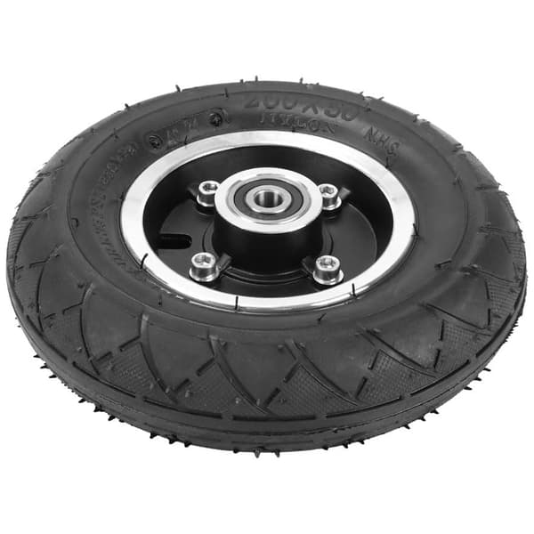 200x50 Elektrisk Scooter Solid Hjul, 8 Tums Scooterhjul med Solid Däck Tub Legeringsnav