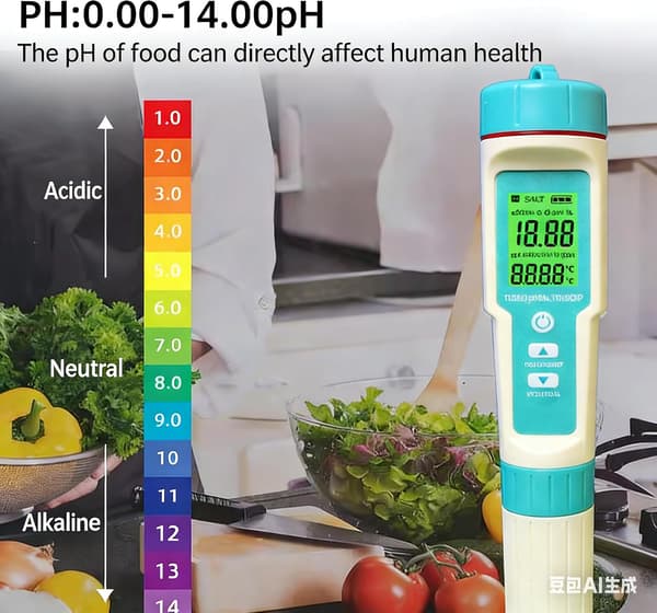 7-i-1 Vandkvalitetstester, Højpræcision pH/ORP/TDS/EC/Salinitet/S.G/Temperaturmåler, Bærbar Digital Testpen til Akvarium, Hydroponik & Hjem