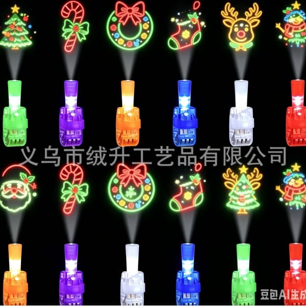 Halloween LED-projektionsringe til børn, lysende festgaver, blandede pakkestørrelser C C 36pcs
