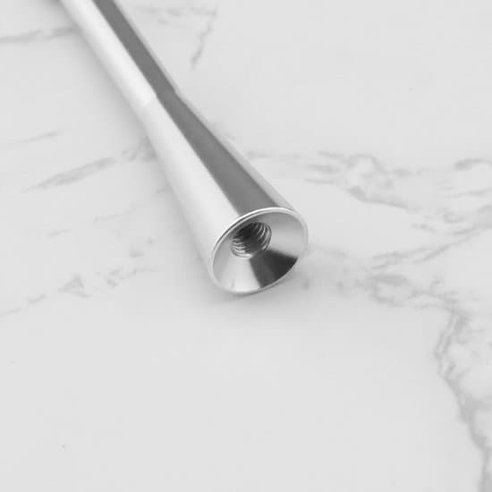 Bilantenne - Kort Mast - Radiomottak - Aluminiumslegering - 80 mm Lengde - Sølv